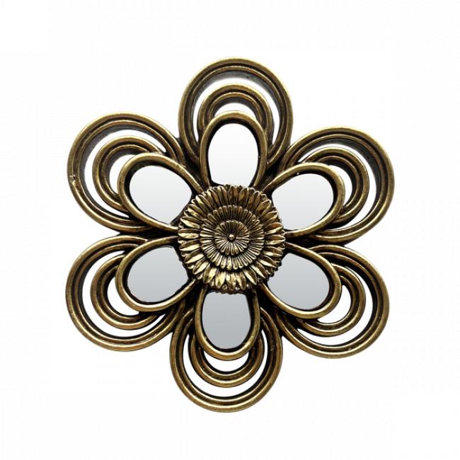 D&eacute;coration murale fleur miroir